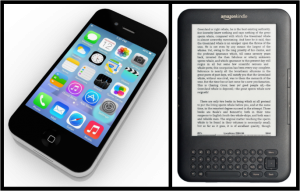iPhone and Amazon Kindle