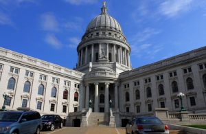 The east enterance to the wisconsin state capitol
