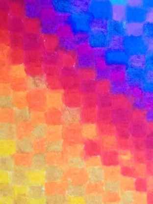 A bright-colored painting by Duncan Hamilton.