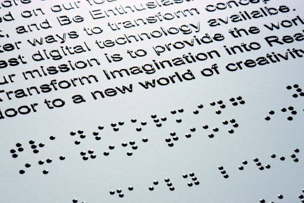 Braille paper.