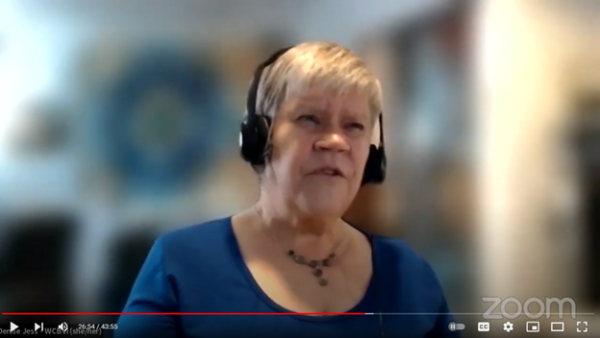 Denise Jess speaking during a Big Share Facebook Live conversation about voting equity