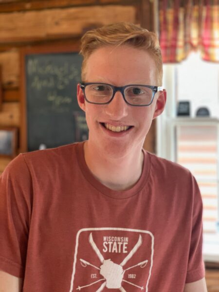 Joseph Tuttle smiling for the camera
