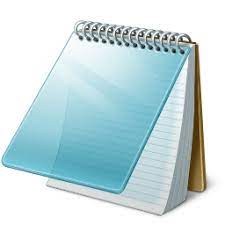 The Windows Notepad icon