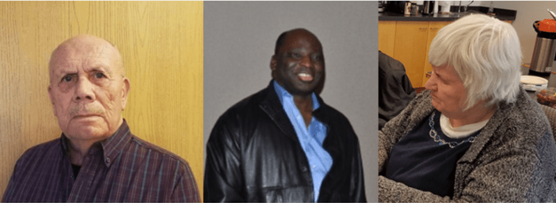 Chuck Fehl, Deen Amusa and Karen Heesen