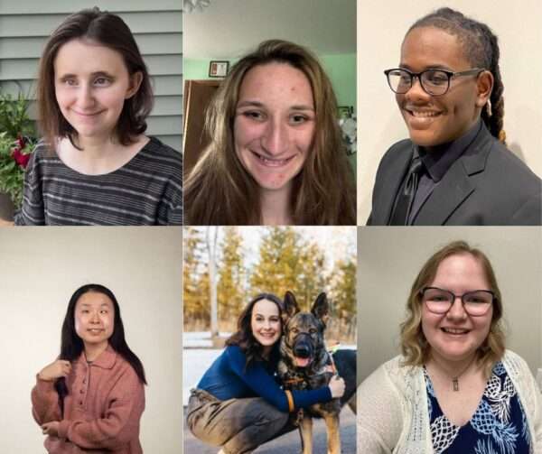 The 2024 Council Scholarship Recipients, laid out in a three by two grid.