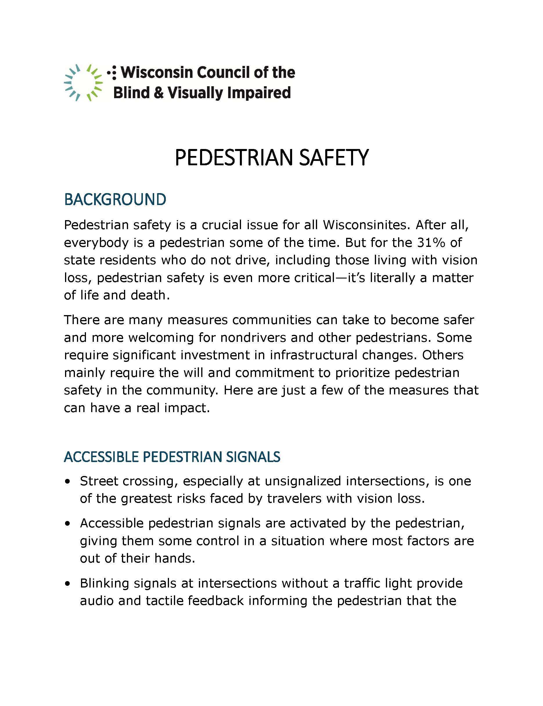 Pedestrian Safety Thumbnail