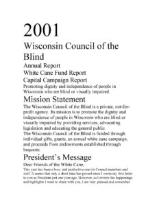 2001 Annual Report Thumbnail