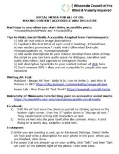Thumbnail of the Social Media Handout