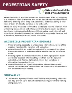 Pedestrian Safety Document