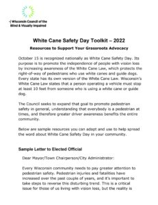 White Cane Safety Day Toolkit Thumbnail
